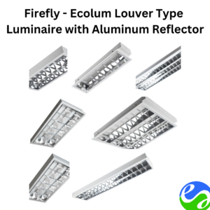 Firefly - Ecolum Louver Type Luminaire with Aluminum Reflector