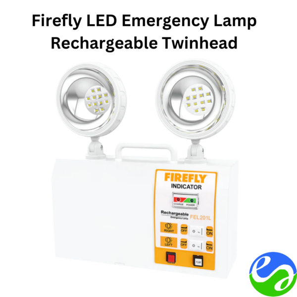 Firefly LED Emergency Lamp Rechargeable Twinhead