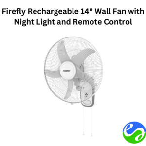 Firefly - Rechargeable 14" Wall Fan with Night Light and Remote Control