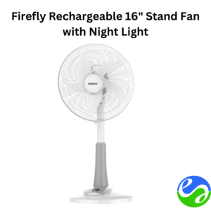 Firefly - Rechargeable 16" Stand Fan with Night Light