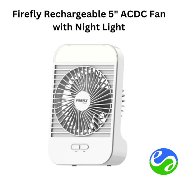 Firefly Rechargeable 5_ ACDC Fan with Night Light