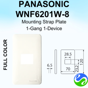 PANASONIC - FULL COLOR - Mounting Strap Plate 1-Gang 1-Device - WNF6201W