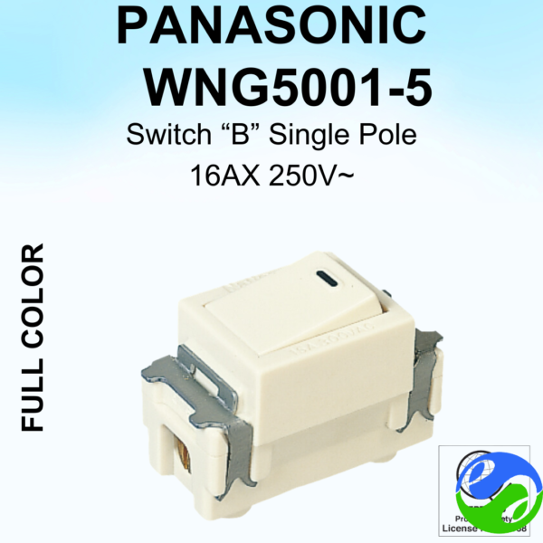 PANASONIC - FULL COLOR - Switch _B_ Single Pole - WNG5001