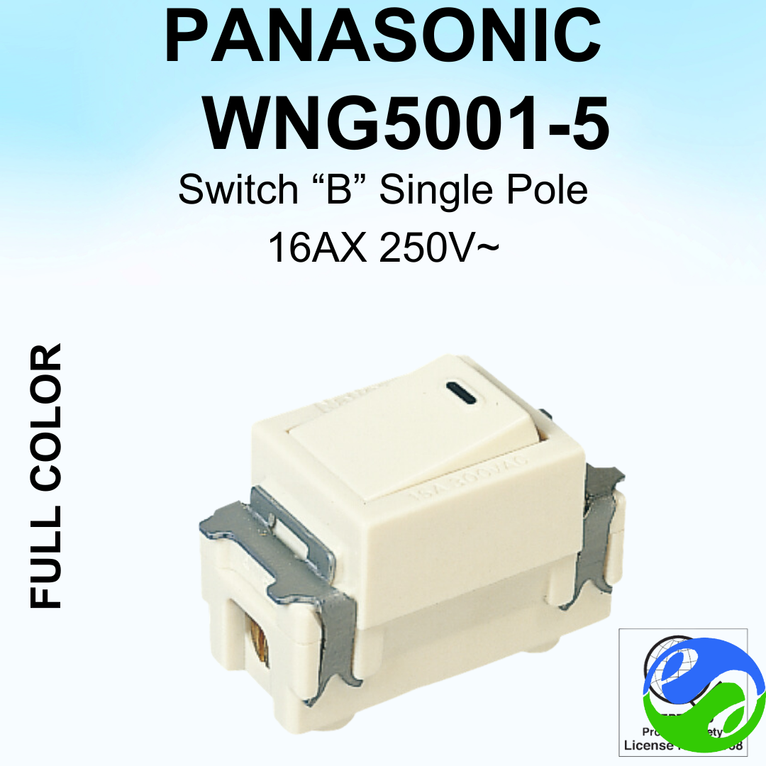 PANASONIC – FULL COLOR – Switch “B” Single Pole – WNG5001