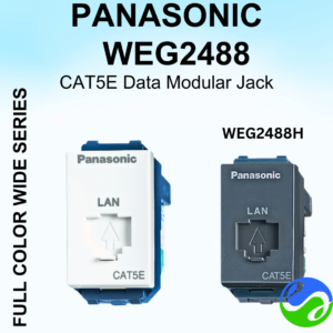 PANASONIC - WIDE SERIES -CAT5E Data Modular Jack - WEG2488