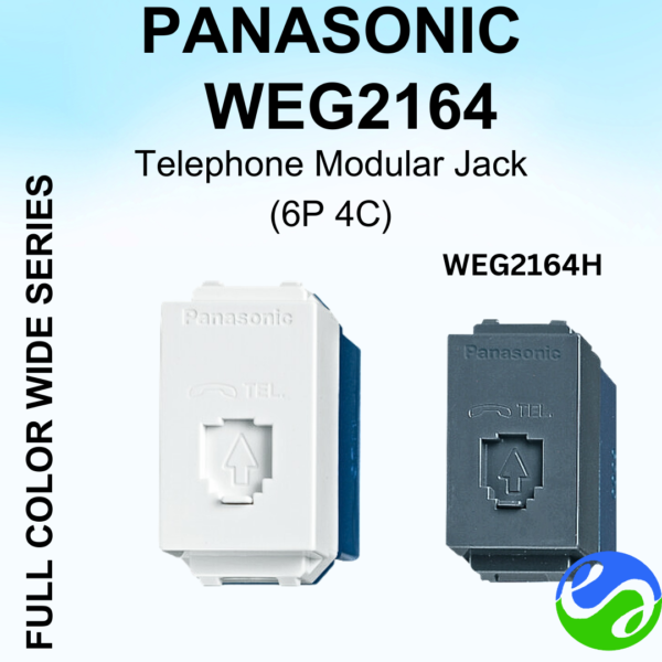 PANASONIC - WIDE SERIES -Telephone Modular Jack 6P 4C - WEG2164