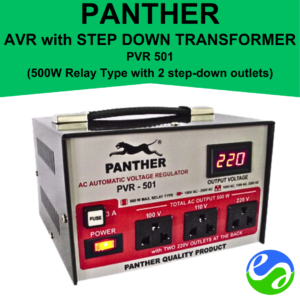 PANTHER -Automatic Voltage Regulator with Stepdown Transformer 500W - PVR 501