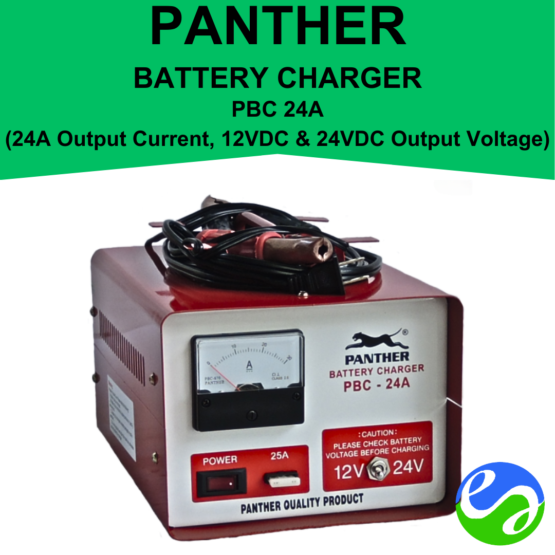 PANTHER -Battery Charger – 24A Output Current, 12&24V DC Output Voltage – PBC 24A