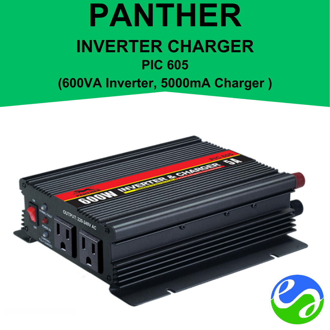 PANTHER – Inverter Charger – 600VA Inverter, 5000 mA Charger – PIC 605