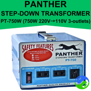 PANTHER -Step-down Transformer 750W with 3 Outlets - PT-750W