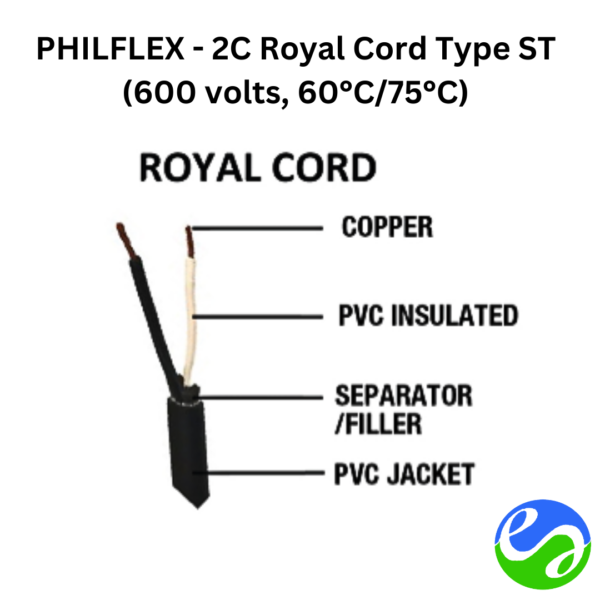 PHILFLEX - 2C Royal Cord Type ST (600 volts, 60°C_75°C) (2)