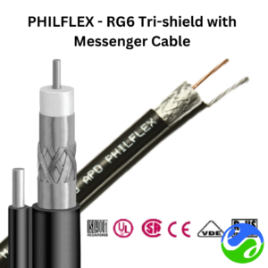 PHILFLEX - ​RG6 Tri-Shield with Messenger Cable