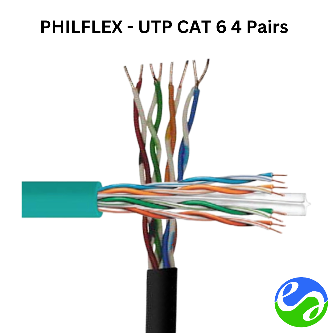 PHILFLEX – ​UTP CAT 6 4 Pairs 550 MHz