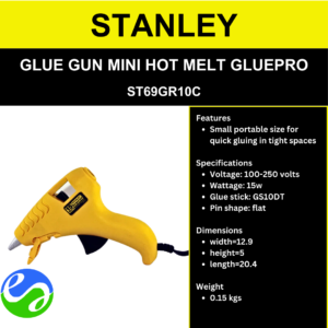 STANLEY - MINI HOT MELT GLUE GUN (GLUEPRO) - ST69GR10C