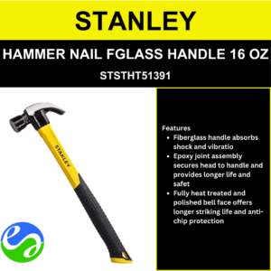 STANLEY - HAMMER NAIL FIBERGLASS HANDLE 16 OZ -  STSTHT51391