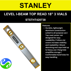 STANLEY - LEVEL I-BEAM TOP READ 18" 3 VIALS - STSTHT420738