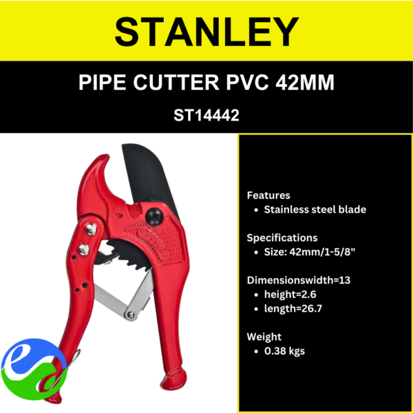 STANLEY - PIPE CUTTER PVC 42MM - ST14442