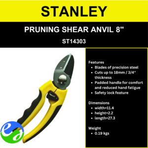 STANLEY - PRUNING SHEAR ANVIL 8" -  ST14303