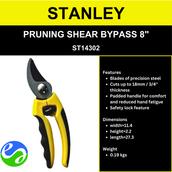 STANLEY - PRUNING SHEAR BYPASS 8_ - ST14302