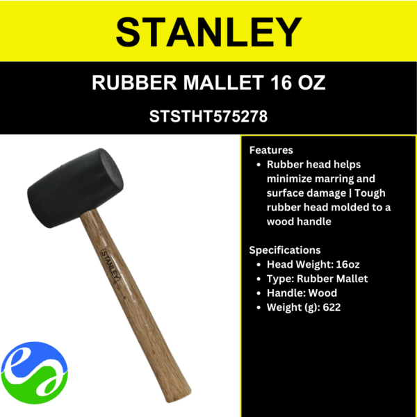 STANLEY - RUBBER MALLET 16 OZ - STSTHT575278