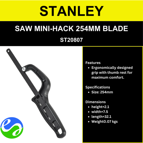 STANLEY - SAW MINI-HACK 254MM BLADE - ST20807