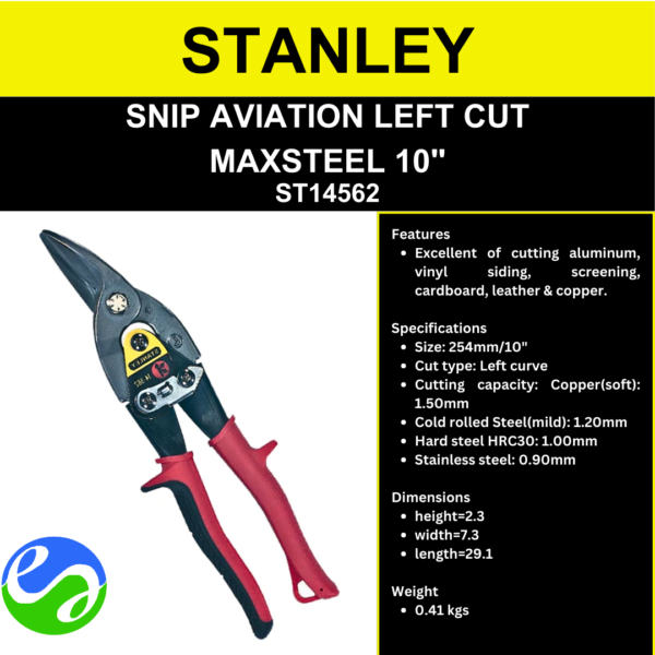 STANLEY - SNIP AVIATION LEFT CUT MAXSTEEL 10_ - ST14562