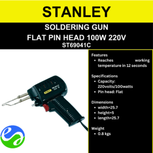 STANLEY - SOLDERING GUN  FLAT PIN HEAD 100W 220V -  ST69041C