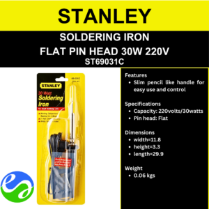 STANLEY - SOLDERING IRON  FLAT PIN HEAD 30W 220V -  ST69031C