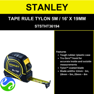 STANLEY - TAPE RULE TYLON 5M / 16' X 19MM - STSTHT36194