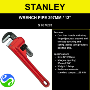 STANLEY - PIPE WRENCH 297MM / 12" - ST87623