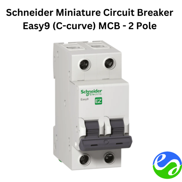 Schneider Miniature Circuit Breaker Easy9 (C-curve) MCB - 2 Pole